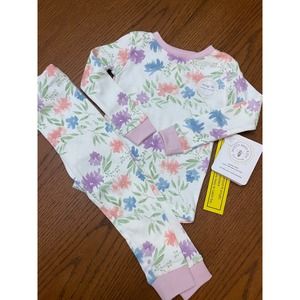 NWT Burt's Bees Kids Floral Pajama Set 2T